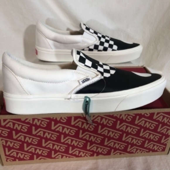 VANS SlipOn ComfyCush Ying Yang Classic Check NIB - Picture 3 of 7